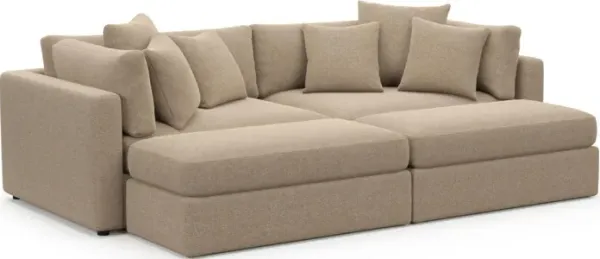 Sasha Foam Comfort Sectional - Liv Wicker