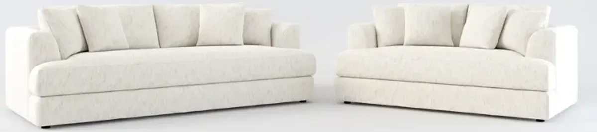 Ridley Foam Comfort Sofa and Loveseat Set - P.T. Cream