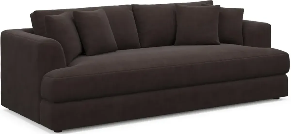 Ridley Foam Comfort Sofa and Loveseat Set - Merrimac Dark Brown