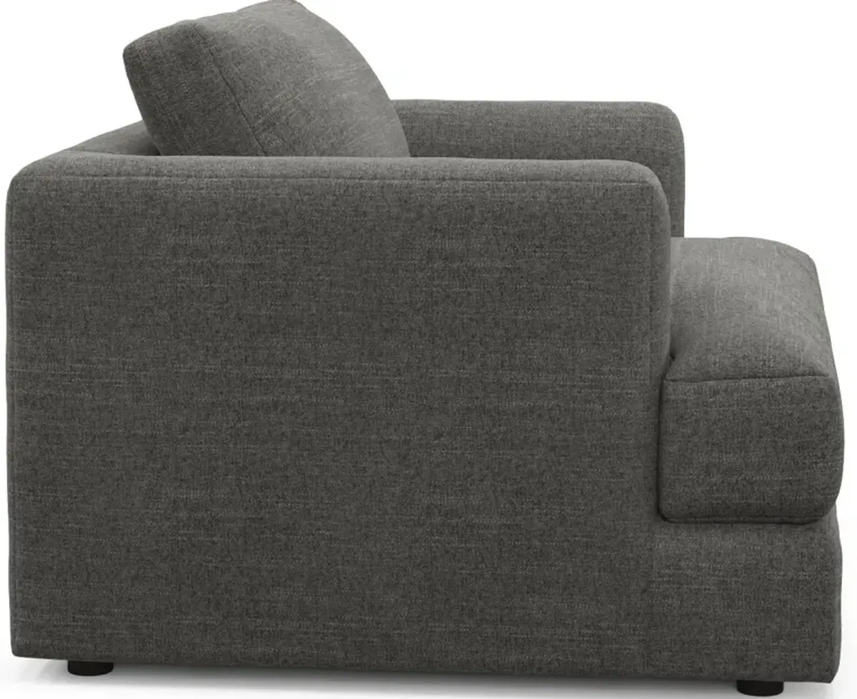 Ridley Foam Comfort Sofa and Loveseat Set - Curious Charcoal