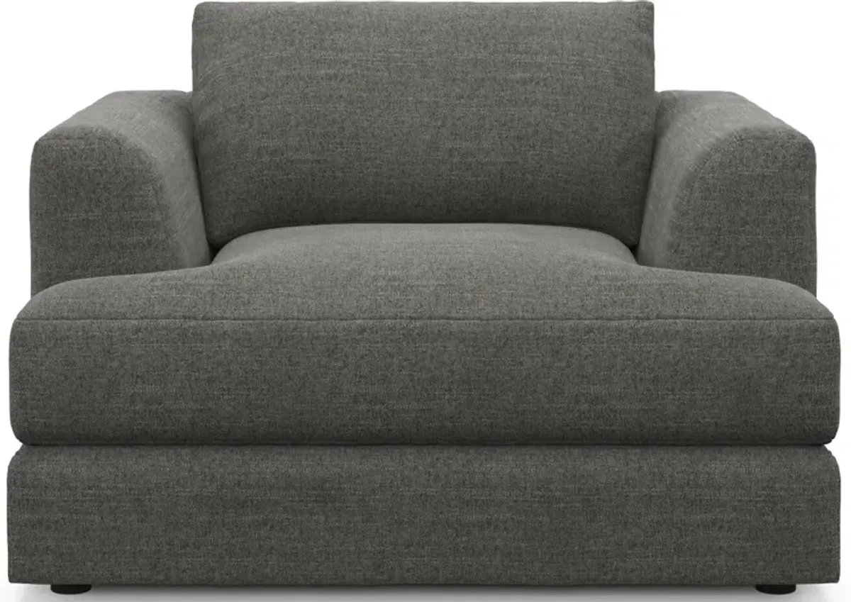 Ridley Foam Comfort Sofa and Loveseat Set - Curious Charcoal