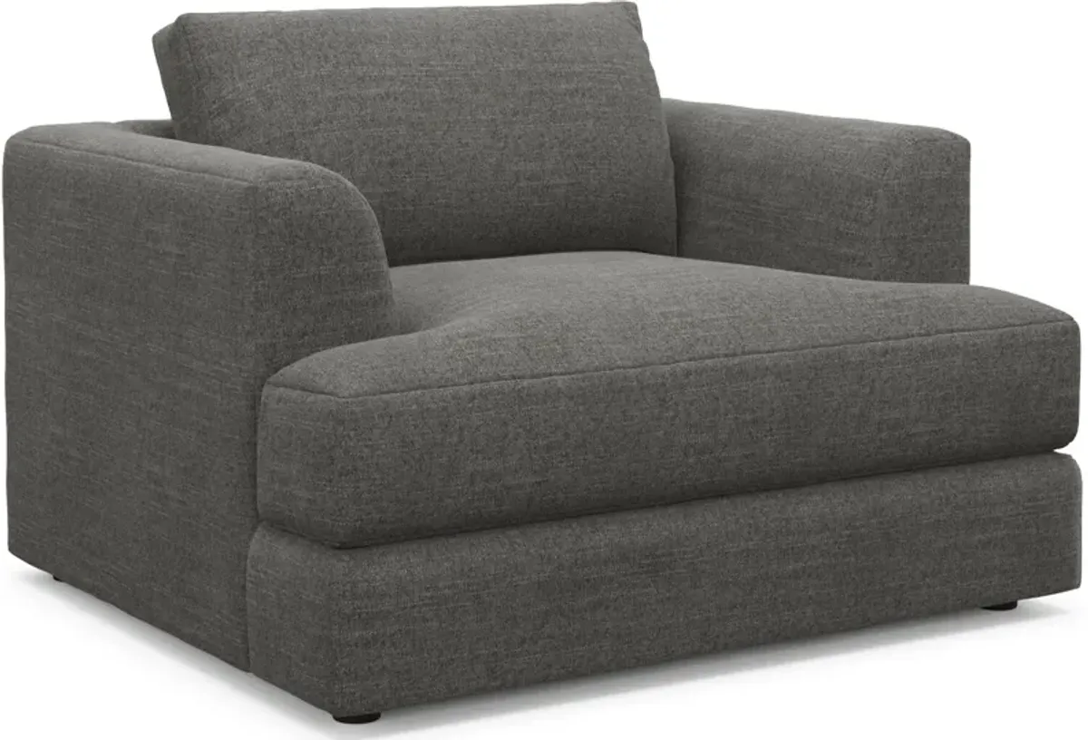 Ridley Foam Comfort Sofa and Loveseat Set - Curious Charcoal