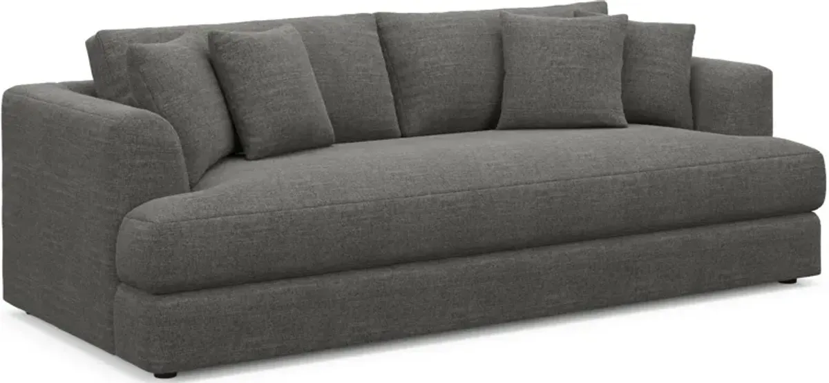 Ridley Foam Comfort Sofa and Loveseat Set - Curious Charcoal