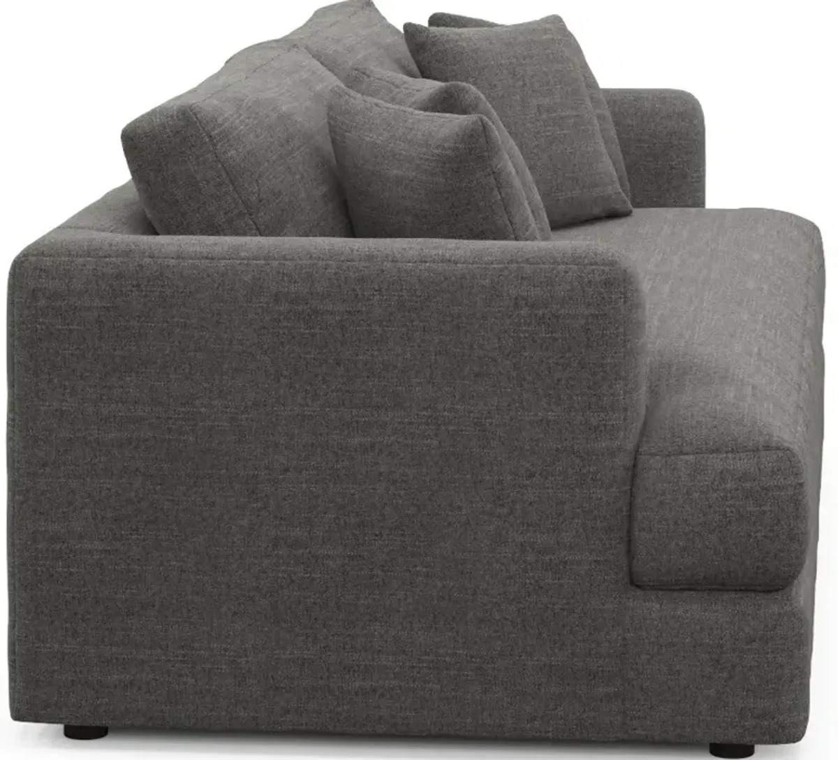 Ridley Foam Comfort Sofa and Loveseat Set - Curious Charcoal