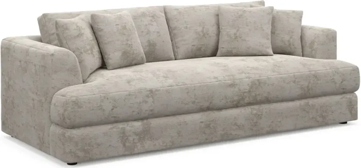 Ridley Foam Comfort Sofa and Loveseat Set - Hearth Cement