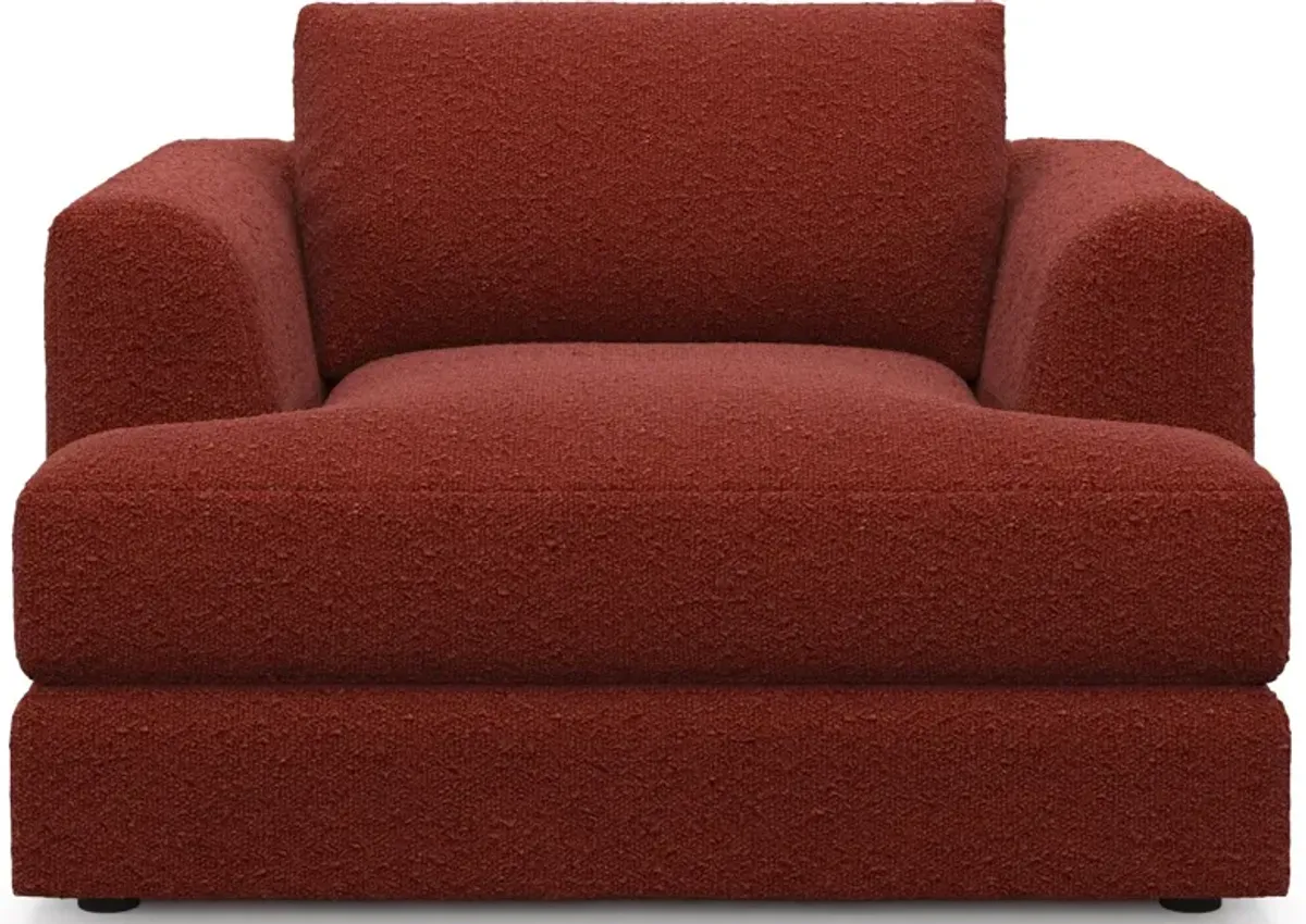 Ridley Foam Comfort Sofa, Loveseat, and Chair Set - Bloke Brick