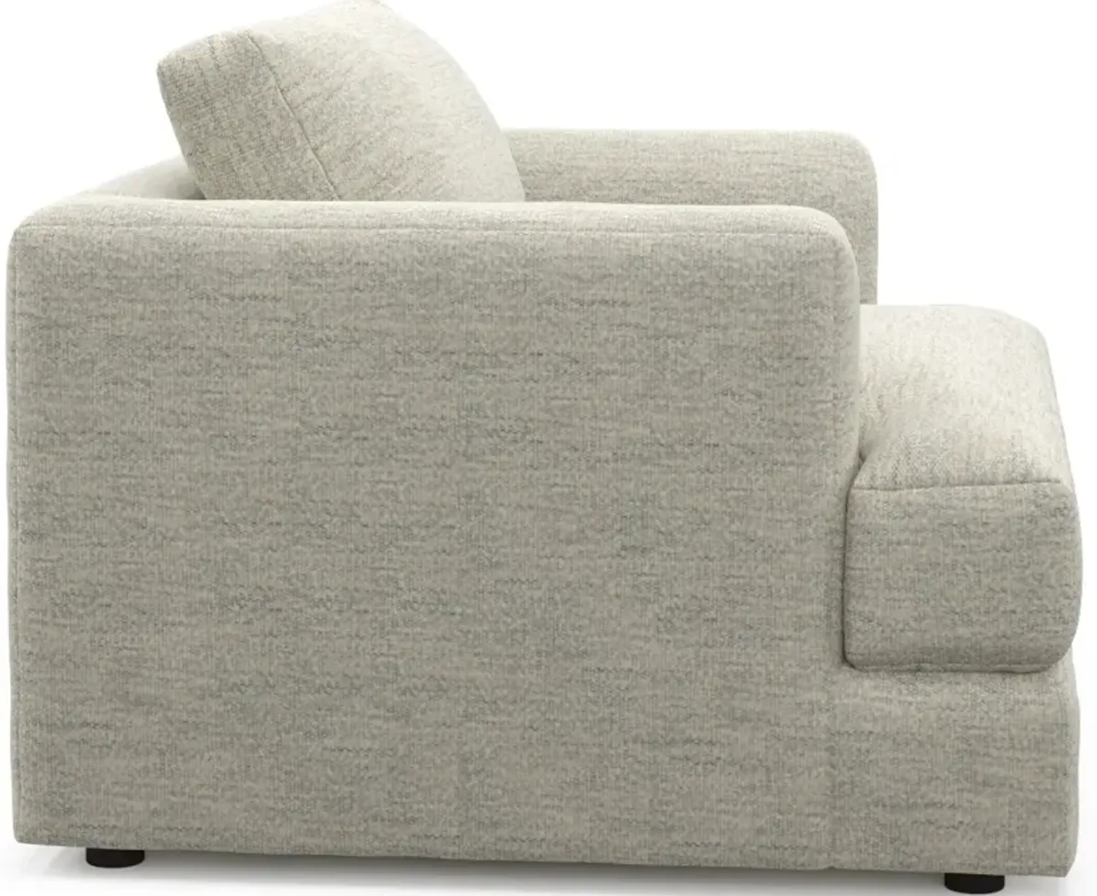 Ridley Foam Comfort Sofa, Loveseat, and Chair Set - Merino Chalk