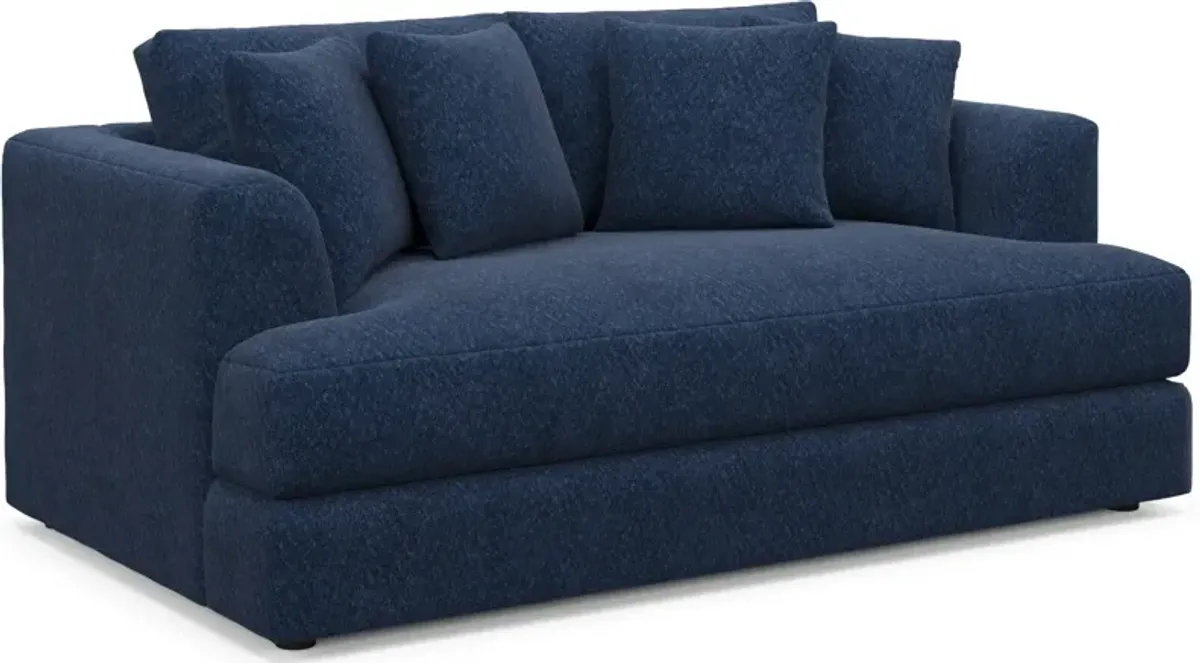 Ridley Foam Comfort Sofa, Loveseat, and Chair Set - Oslo Navy