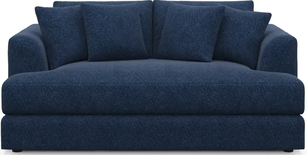 Ridley Foam Comfort Sofa, Loveseat, and Chair Set - Oslo Navy