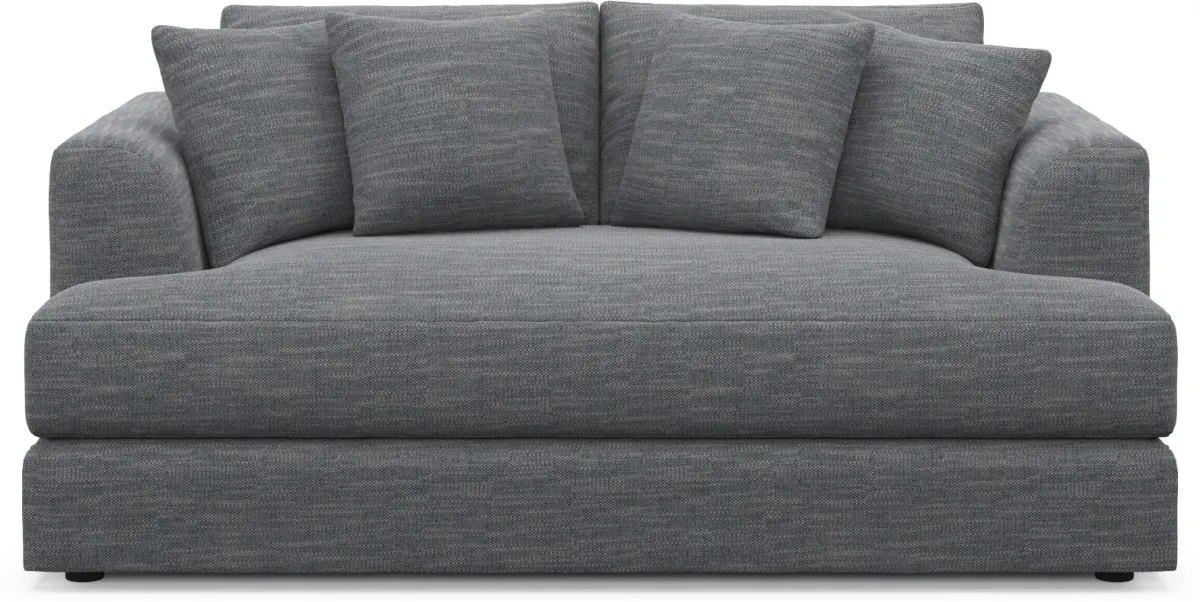 Ridley Foam Comfort Sofa, Loveseat, and Chair Set - Dudley Indigo