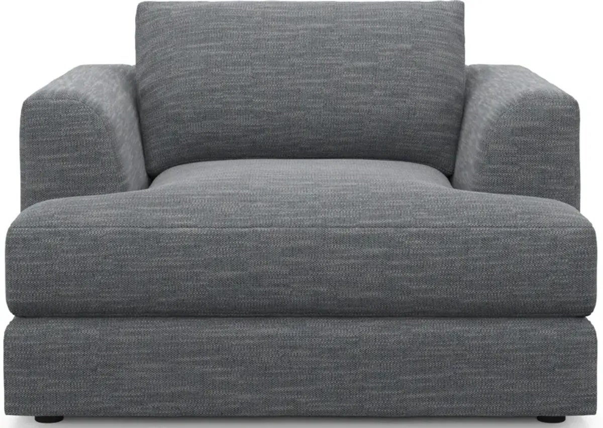 Ridley Foam Comfort Sofa, Loveseat, and Chair Set - Dudley Indigo