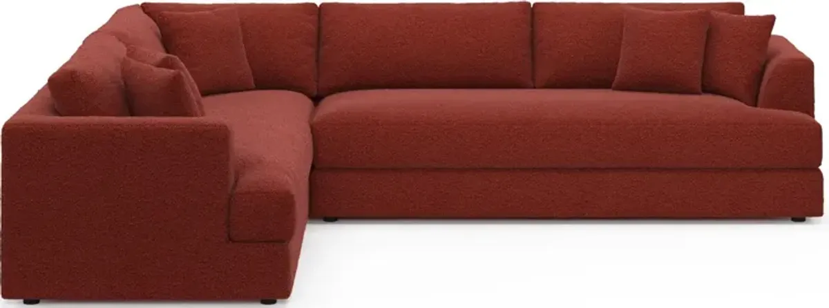 Ridley Foam Comfort 2-Piece Sectional with Right-Facing Sofa - Bloke Brick