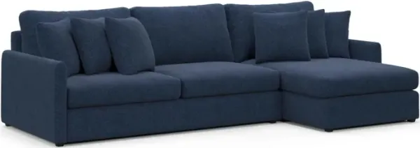 Jaden Foam Comfort Sectional - Oslo Navy