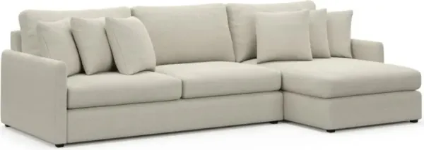 Jaden Foam Comfort Sectional - Curious Pearl