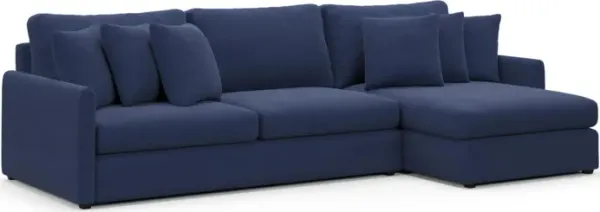 Jaden Foam Comfort Sectional - Abington Indigo