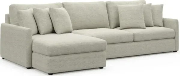 Jaden Foam Comfort Sectional - Merino Chalk