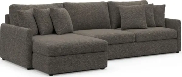 Jaden Foam Comfort Sectional - M Walnut