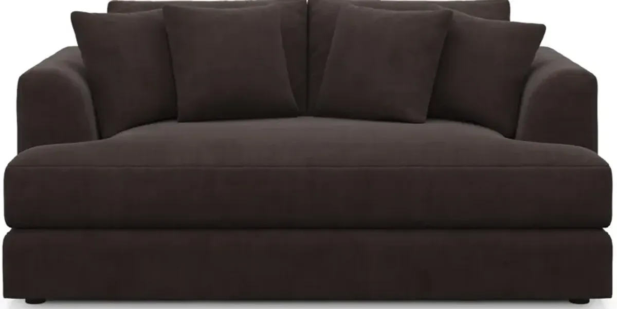 Ridley Hybrid Comfort Loveseat - Merrimac Dark Brown