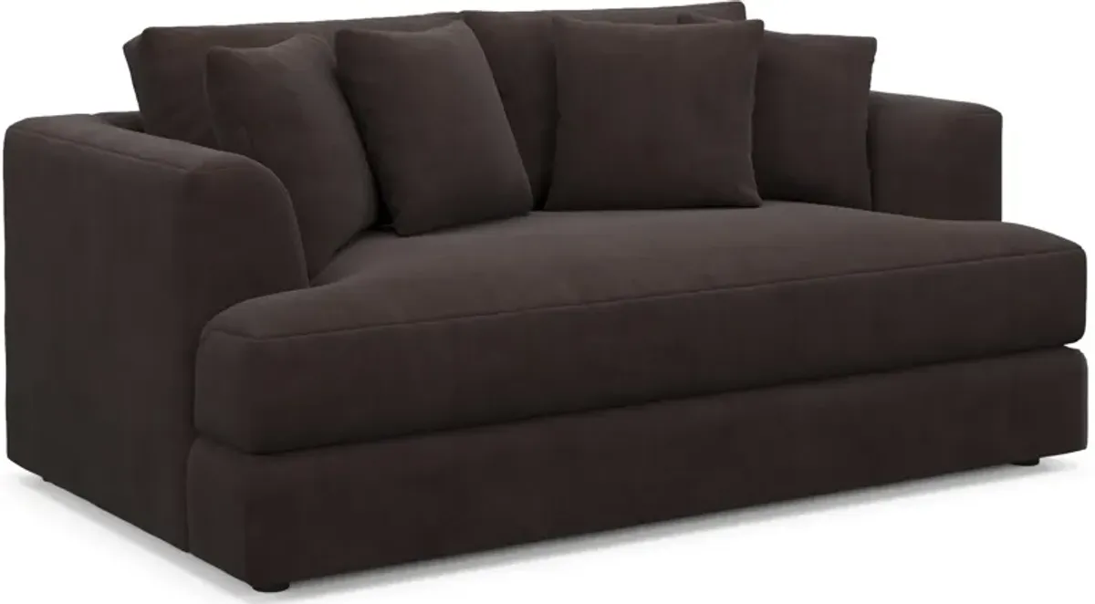 Ridley Hybrid Comfort Loveseat - Merrimac Dark Brown