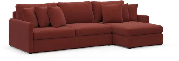 Jaden Hybrid Comfort Sectional - Bloke Brick