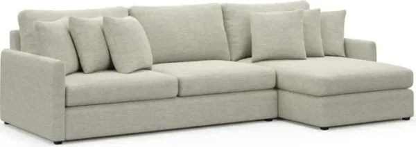 Jaden Hybrid Comfort Sectional - Merino Chalk