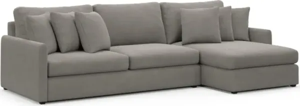 Jaden Hybrid Comfort Sectional - Abington Fog