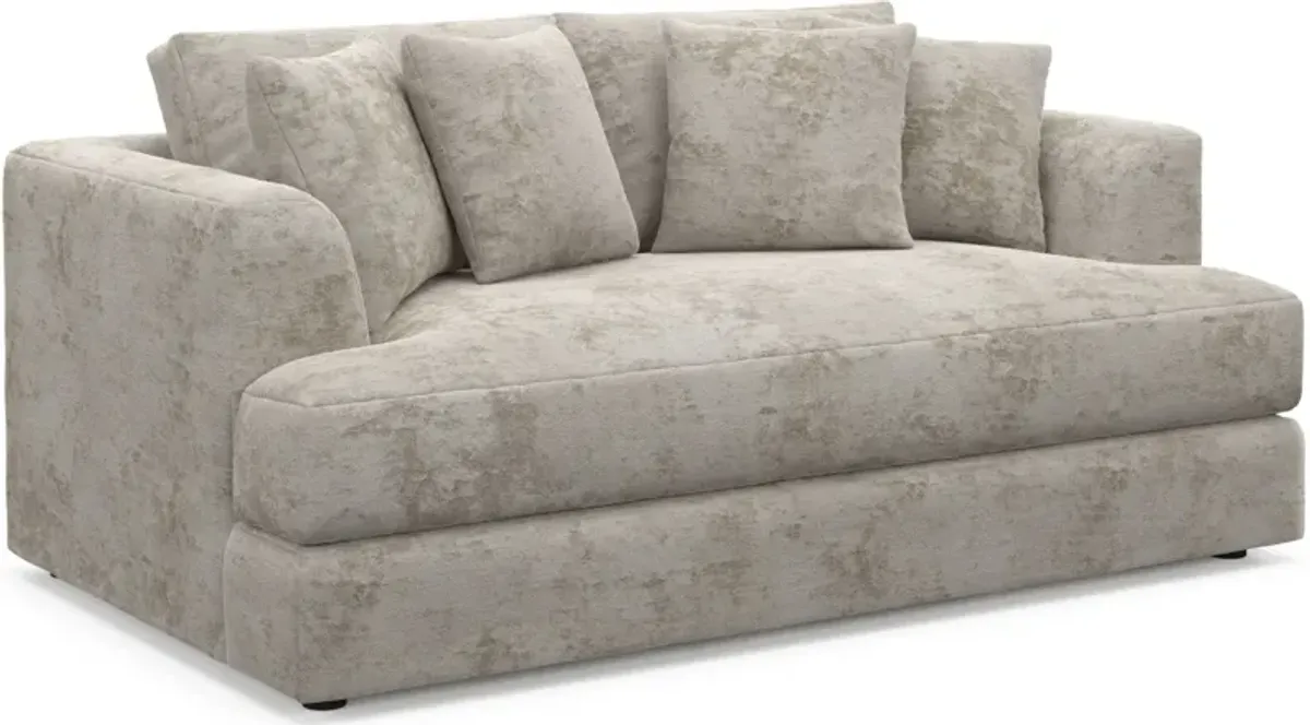 Ridley Hybrid Comfort Sofa, Loveseat, and Chair Set - Hearth Cement