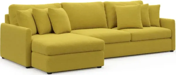 Jaden Hybrid Comfort Sectional - Bloke Goldenrod