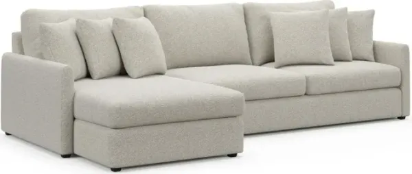 Jaden Hybrid Comfort Sectional - Muse Stone
