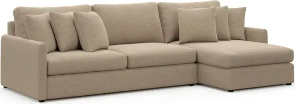 Jaden Foam Comfort Sectional - Liv Wicker