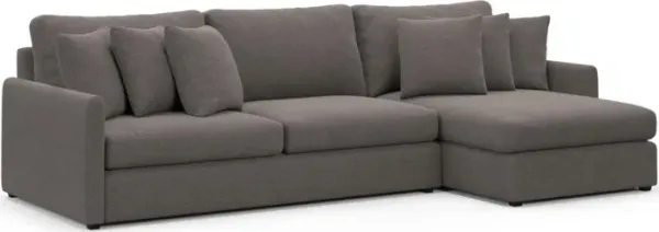 Jaden Foam Comfort Sectional - Presidio Steel