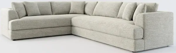 Ridley Hybrid Comfort 2-Piece Sectional with Right-Facing Sofa - Pandora Pepper