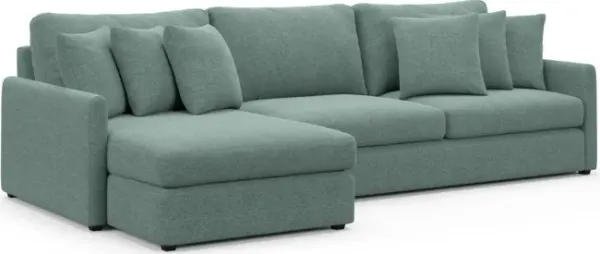 Jaden Foam Comfort Sectional - Bridger Jade