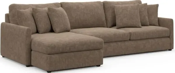 Jaden Foam Comfort Sectional - Argo Java