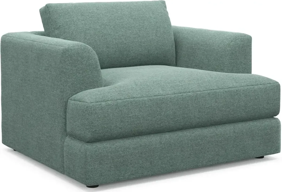 Ridley Foam Comfort Sofa, Loveseat, and Chair Set - Bridger Jade