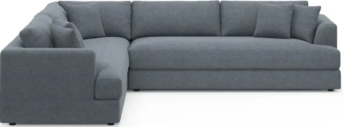 Ridley Foam Comfort 2-Piece Sectional with Right-Facing Sofa - Bridger Navy