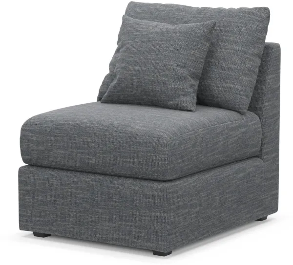 The Pitt Foam Comfort Armless Chair - Dudley Indigo