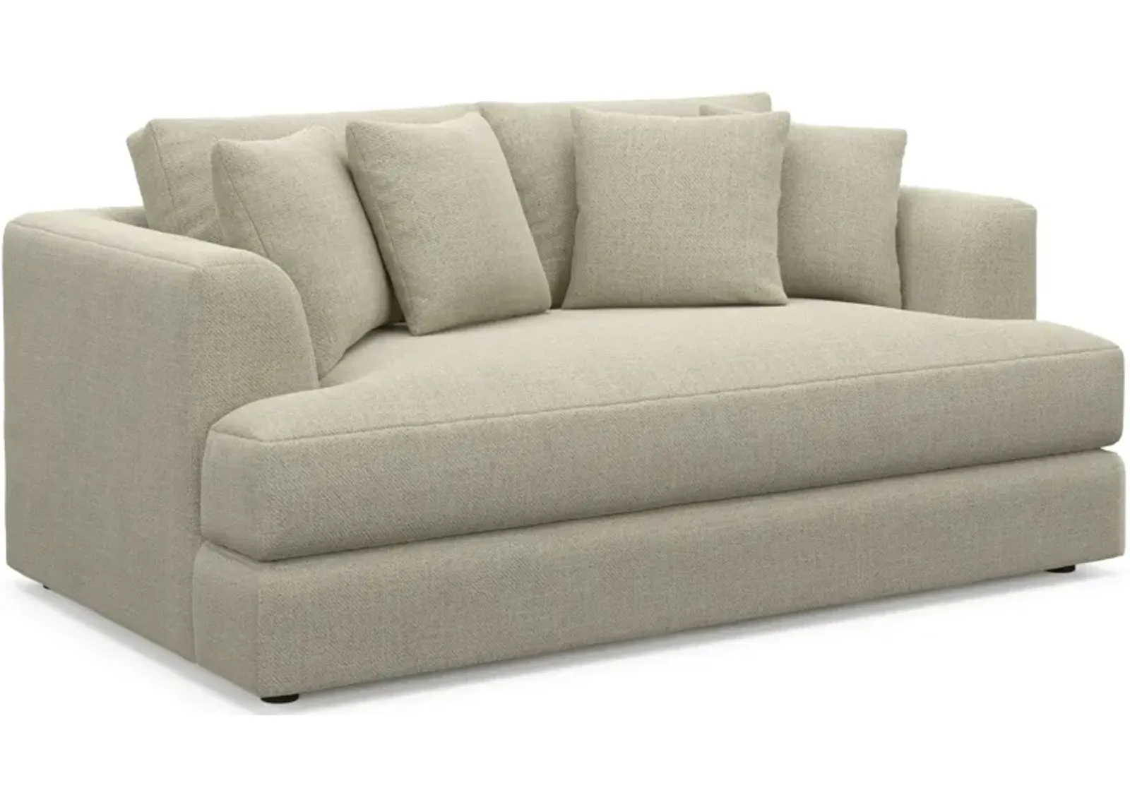 Ridley Hybrid Comfort Loveseat - Broderick Charcoal