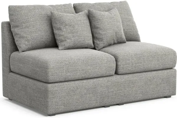 The Pitt Foam Comfort Armless Loveseat - Pandora Pepper