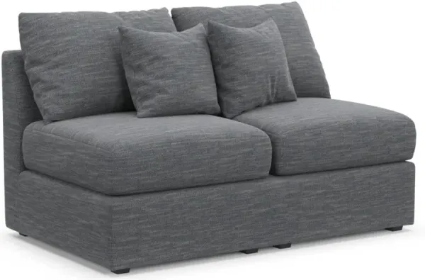 The Pitt Foam Comfort Armless Loveseat - Dudley Indigo
