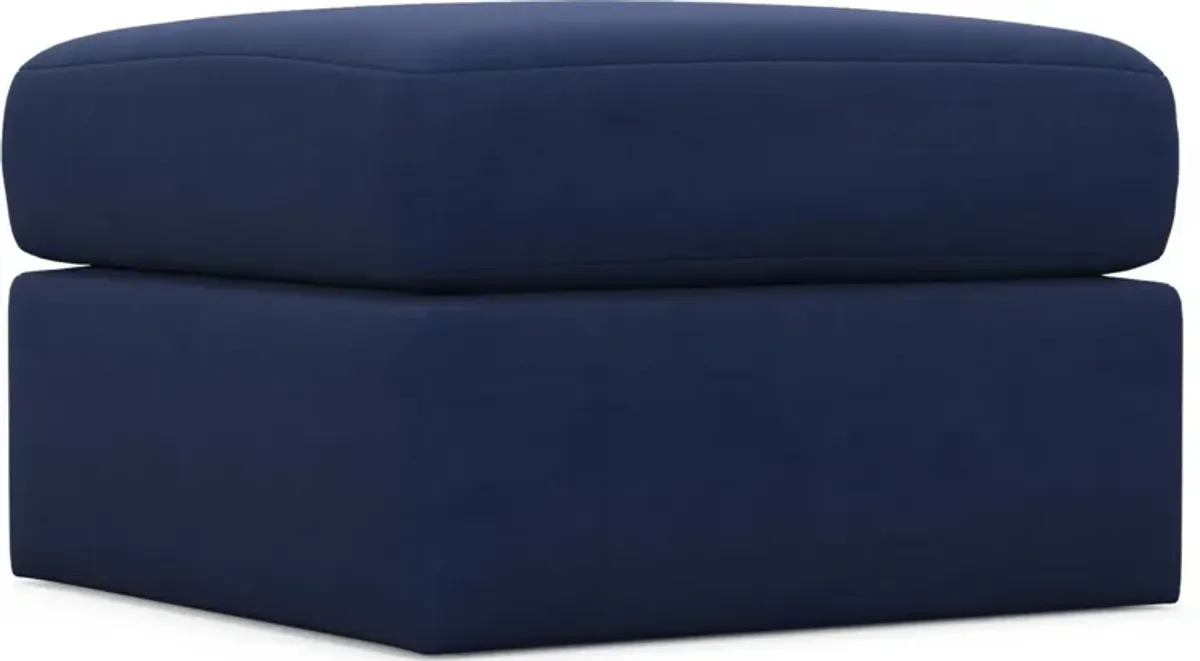 The Pitt Foam Comfort Ottoman - Abington Indigo