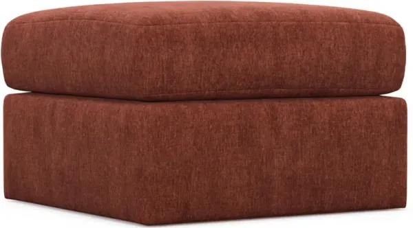 The Pitt Foam Comfort Ottoman - Contessa Paprika