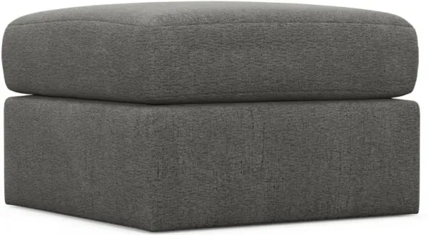 The Pitt Foam Comfort Ottoman - Living Large Charcoal