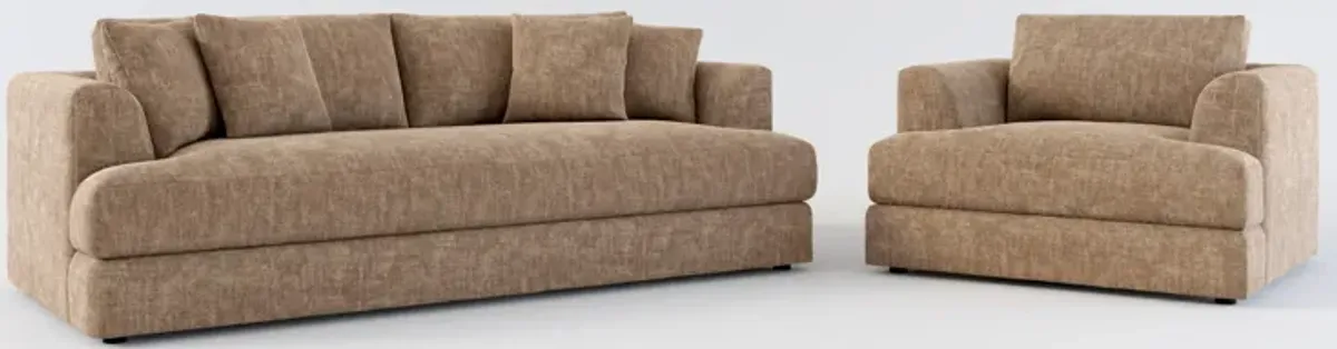 Ridley Hybrid Comfort Sofa and Chair Set - Argo Java