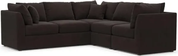 The Pitt Foam Comfort Sectional - Merrimac Dark Brown