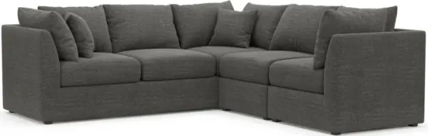 The Pitt Foam Comfort Sectional - Curious Charcoal