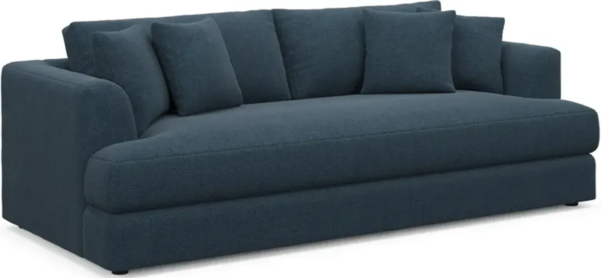 Ridley Hybrid Comfort Sofa and Loveseat Set - Broderick Indigo