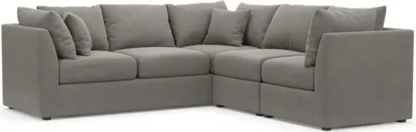 The Pitt Foam Comfort Sectional - Abington Fog