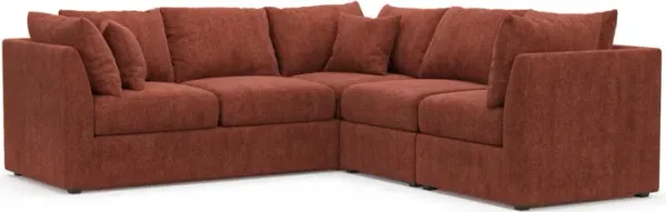 The Pitt Foam Comfort Sectional - Contessa Paprika