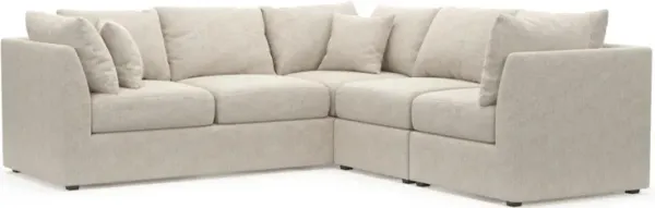The Pitt Foam Comfort Sectional - M Ivory